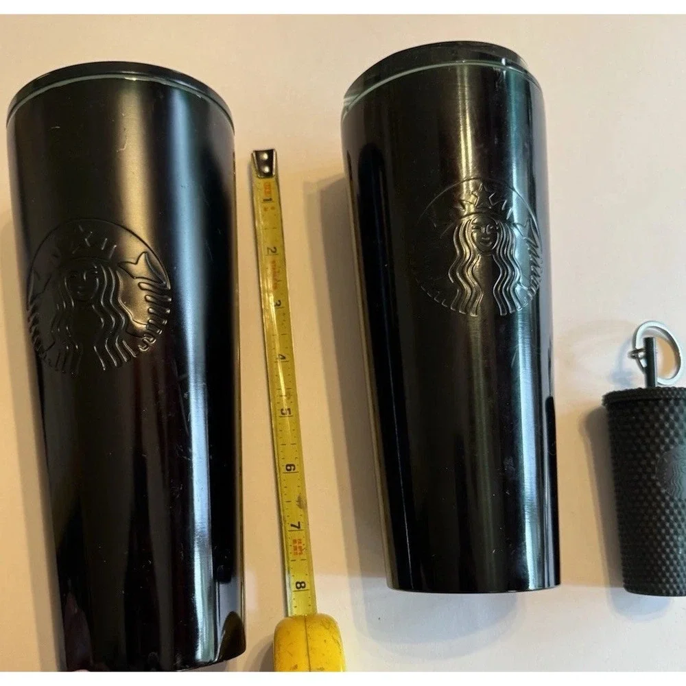 Starbucks Green Tumblers 16oz & 24oz‎ + Mini Keychain Cup Set – Collectible Lot